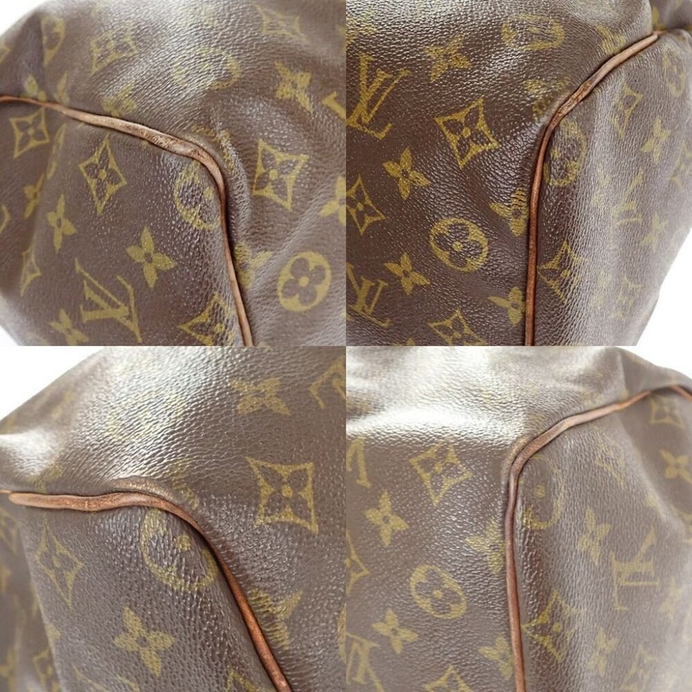 AUTHENTIC LOUIS VUITTON Speedy 35 Travel Hand Bag Monogram Leather Brown - Picture 5 of 8